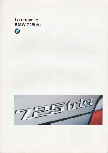 Catalogue brochure bmw serie - brochure,
