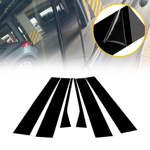 6pcs black pillar - black, window