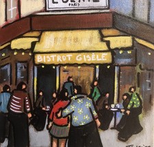 Tableau Paris Bistrot Gisèle