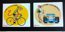 LOT OF 2 STENVAL STICKERS 1975 - THE PINK PANTHER PINK PANTHER - CARTOON