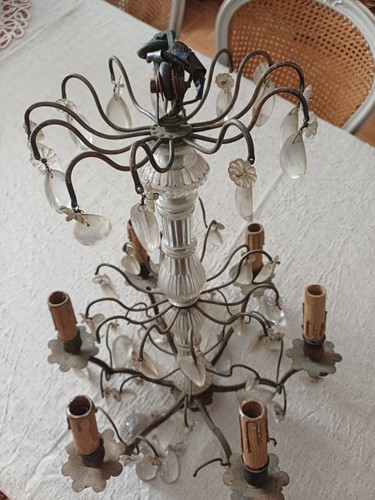 Lustre ancien pampilles - ancien,