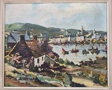 Ancien tableau huile sur toile