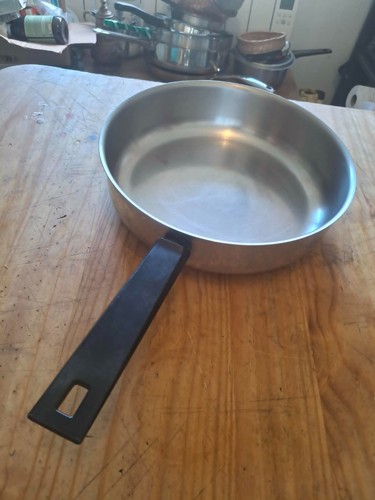 Poêle sauteuse inox 24cm - inox,