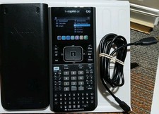 Texas Instruments TI-Nspire CX CAS Graphing Calculator Color Cord Cover TESTED 