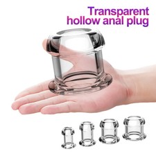 Anal-Butt-Plug-Huge-Hollow-Dildo-Sex-Vaginal-Speculum-Anus-Dilator-Enema-Douche