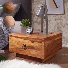 FineBuy Table de chevet Bois