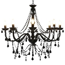Lustre avec Perles Doré 8