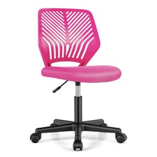 Chaise de bureau pivotante enfants avec hauteur réglable 77-89 cm siège à roule