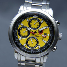 New Battery [EXC+5] TONINO LAMBORGHINI CG208M Yellow Dial QZ 39mm Men's Watch