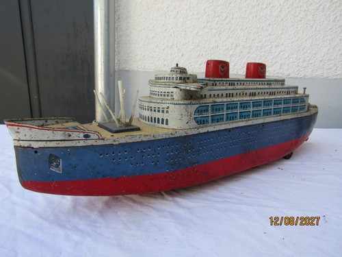 Ancienne bateau tole jouet - ancienne,