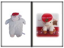 Peluche mouton croix basque et range pyjama croix basque