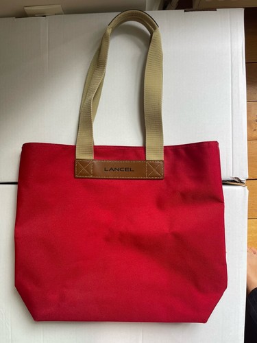 Lancel sac cabas toile - lancel,