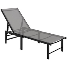 Outsunny Chaise longue jardin