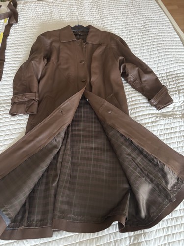 Manteau cuir véritable - , vrai