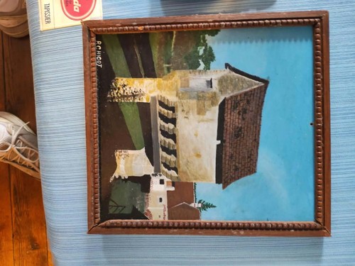 Chicot peinture encadrée - peinture,