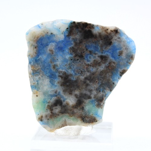 Tranche polie azurite - polie, d’azurite