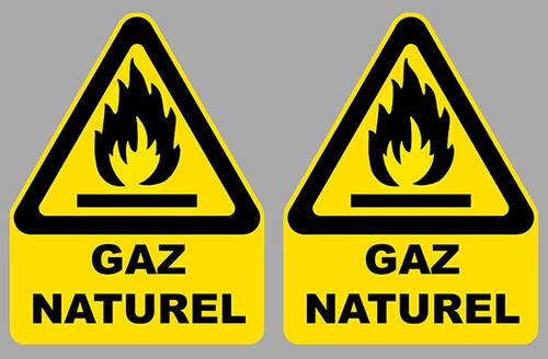 Panneaux danger gaz - 2, x