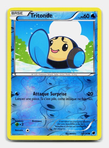 Carte pokémon tritonde 116 - pokémon,
