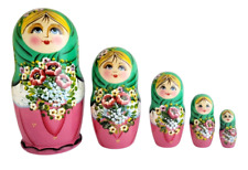 POUPEES RUSSES VERTE ROSE