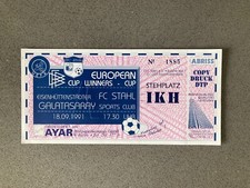 FC Stahl v Galatasaray 1991-92 Match Ticket