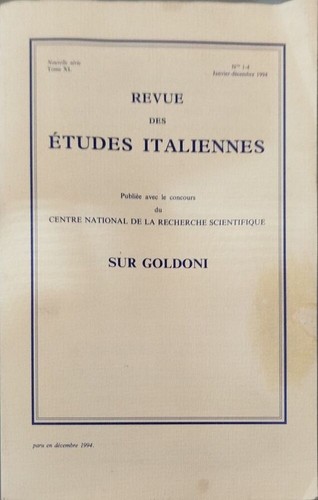Revue des études - , italiennes