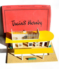 HORNBY O/0 N°20 LARGE MONACO STATION REMOVABLE WOODEN RAILWAY TRAIN DECOR