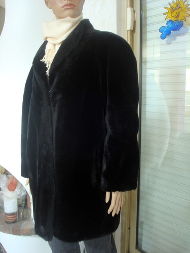 Veste manteau noir - manteau, doudou