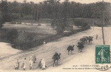 Algeria, scene, types, a caravan on the road 121662 