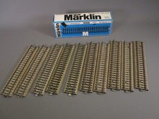 LQ1336 MARKLIN 5106 Train Ho 1/87 1:87 Boite 10 rails droits avec ballast