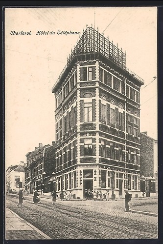 Cpa charleroi hotel du - charleroi,,