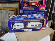 Boxed Model Siku 2518 VW Lt28 With Caravan 