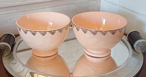 Anciens bols rose - rose, poudre