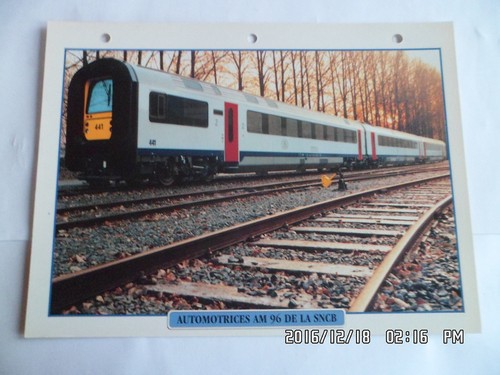 Carte fiche train automotrices - fiche,