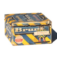 Antique Brown Sheet Metal Cookie Advertising Box