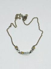 Clio Blue Paris Sterling Silver Necklace 14K Gold Fish