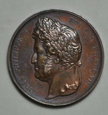 Table medal - LOUIS PHILIPPE I d = 37 mm DEPAULIS Alexis-Joseph (1790-1867)