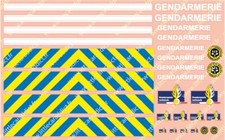 Décalcomanies Police, Waterslide, Gendarmerie 1:43, miniature, maquette Police