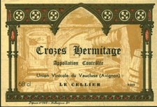 Crozes Hermitage Le Cellier Wine Label