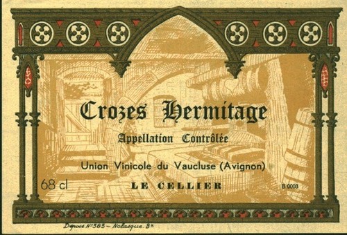 Etiquette vin crozes - vin,