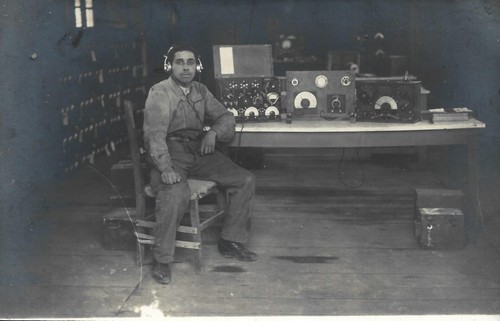 War photo card radio - war,