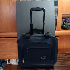 Vintage Air Express Classic Suitcase 2 Wheel Rolling Carry On Luggage  Ex Cond