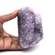 Spécimen d'Améthyste Brésil : Géode Minérale Unique 650gr 100mm Brésil