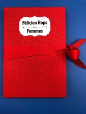 Félicien Rops Femmes livre-accordéon relié pleine toile 8 dessins en digigraphie