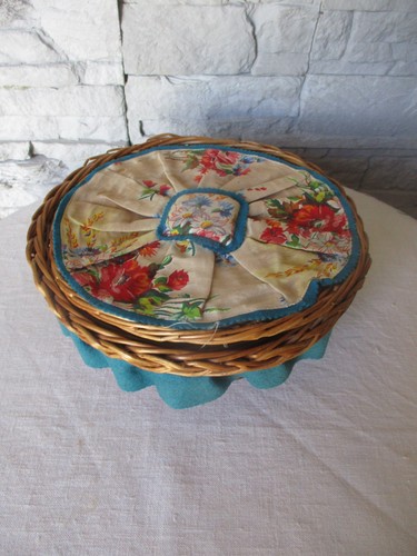 Boite corbeille osier mercerie - corbeille,