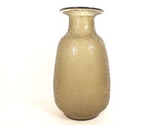 Vase balustre cristal givré