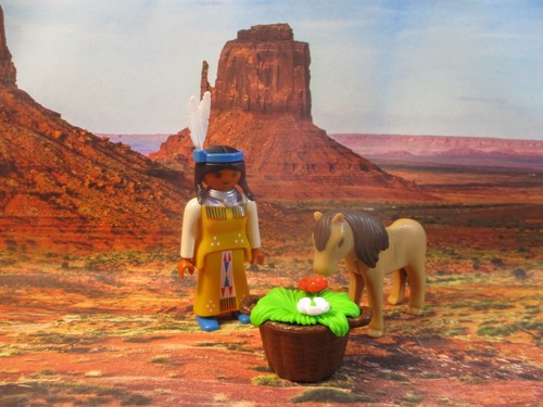 Playmobil indiens squaw - indiens, +