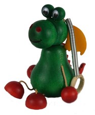 Suspension bois dragon Wawel – jouet déco ressort enfant