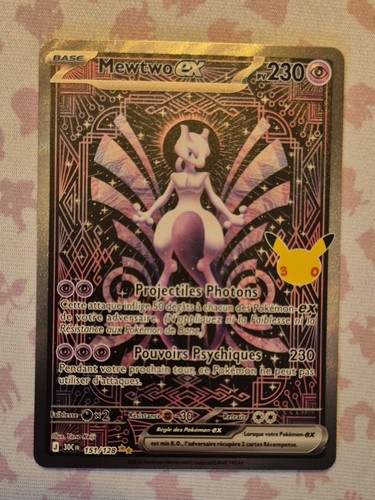 Pokémon jcc mewtwo 151 128 - pokémon,