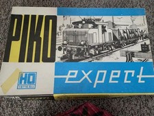 PIKO Expert HO Gauge Model Train Set Black Red Locomotive, Used, Vintage