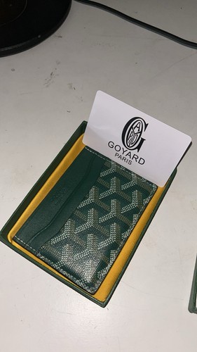 Porte cartes cuir - en, vert